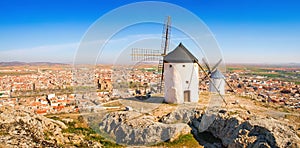 Famous windmills of Consuegra, Castile-La Mancha, Spain photo