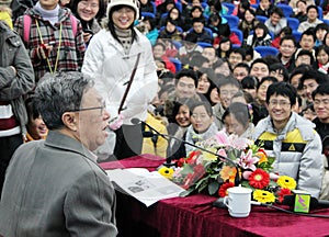 The famous writer Wang Meng