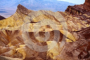 Famous Zabriskie Point in Death Valley National Park