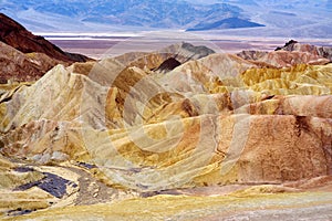 Famous Zabriskie Point in Death Valley National Park