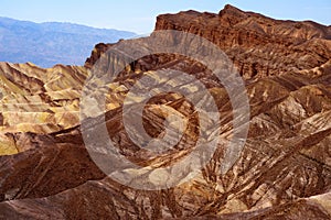 Famous Zabriskie Point in Death Valley National Park