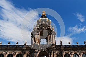 Famous Zwinger palace Der Dresdner Zwinger Art Gallery of Dresden, Saxrony, Germany