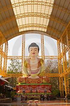 Famouse Big Buddha in Chinese Temple at Phitsanulok, Thailand photo