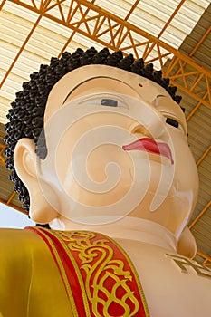 Famouse Big Buddha in Chinese Temple at Phitsanulok, Thailand photo