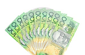 A fan of Australian dollars