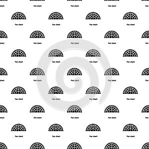 Fan chart pattern vector seamless