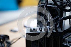 A fan connected to the computer as active cooling for the processor