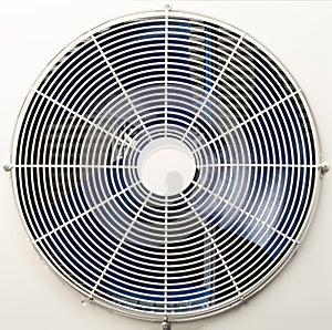 Fan on cooling compressor condenser