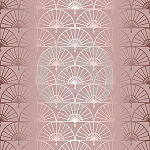 Fan seamless pattern. Chinese, Japanese style. Elegant geometric background. Modern stylish texture. Beautiful backdrop. Repeating