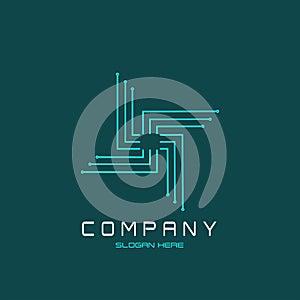 Fan tech circuit logo