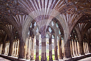 Fan vaulted Cloisters of Canterbury Cathedral Kent United Kingdom