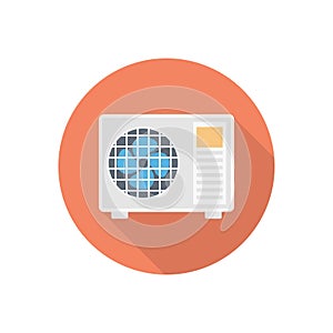 Fan vector flat colour icon