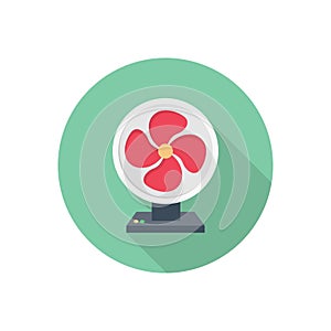 Fan vector flat colour icon