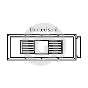 Fan vector icon.Line vector icon isolated on white background fan.