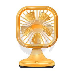 Fan vector icon.Realistic vector icon isolated on white background fan.