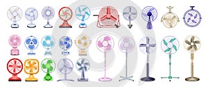 Fan vector realistic set icon. Vector illustration ventilator on white background. Isolated realistic set icon fan.