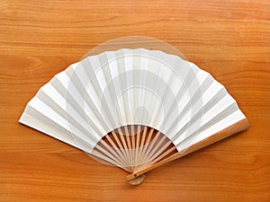 Fan white chinese paper