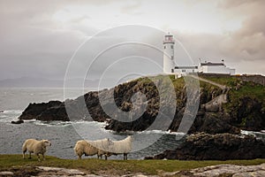 Fanad head lighthouse. county Donegal. Ireland photo