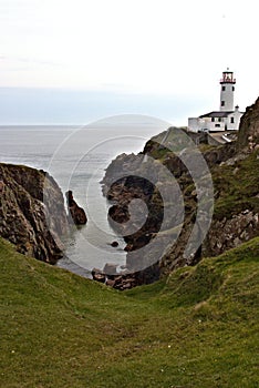 Fanad Lighthouse & Fanad Peninsula between Lough Swilly and Mulroy Bay, County Donegal, Ireland