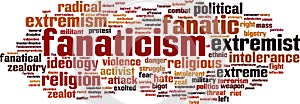 Fanaticism word cloud