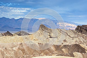 Fanciful Designs Of Zabriskie Point Amargosa Mountain Range in D