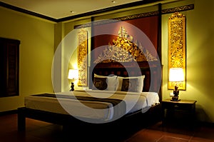 Fancy Asian style bedroom