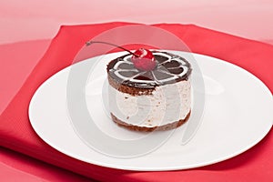Fancy cake with cherry