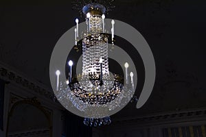 Fancy chandelier in the Esterhazy Palace