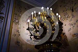 Fancy chandelier in the Esterhazy Palace