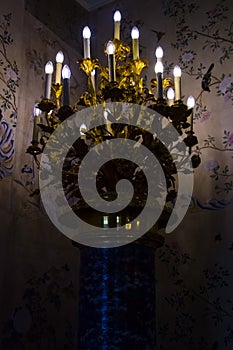 Fancy chandelier in the Esterhazy Palace