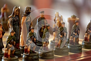 Fancy Chess Set Ready to Play