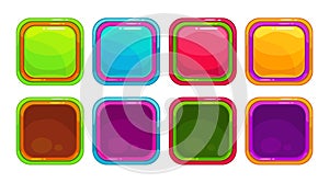 Fancy colorful bright buttons