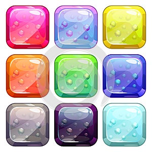 Fancy colorful glossy buttons