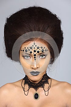 Fancy Creative Talent Make up and Hair style on Asian Beautiful