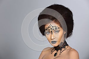 Fancy Creative Talent Make up and Hair style on Asian Beautiful