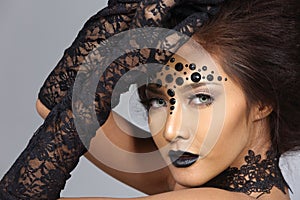 Fancy Creative Talent Make up and Hair style on Asian Beautiful