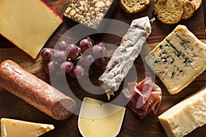 Fancy Meat and Cheeseboard with Fruit