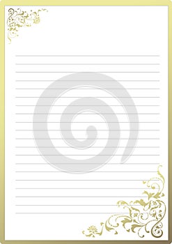 Fancy notepaper