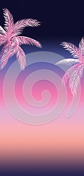 Fancy Palm Trees Background