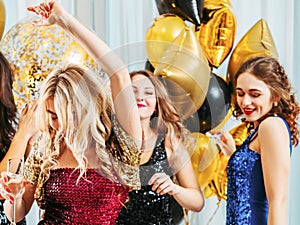 Fancy party festive event dancing fun girls