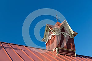 Fancy Red Barn Cupolas