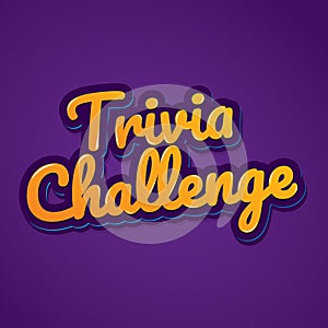 Fancy Square Trivia Challenge Announcement Banner Illustration