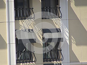 Fancy Trim on Hotel Windows on the Las Vegas Strip, Vacation Destination