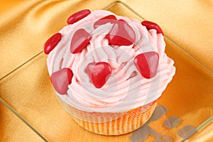 Fancy Valentine's Day cupcake