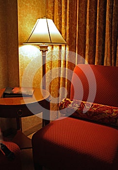 Fancy Vintage Hotel Room DÃÂ©cor Vertical photo