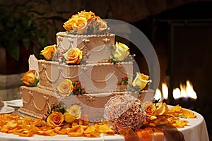 Decorativo pastel de boda 