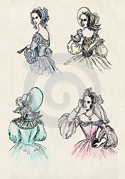 Fancy women 18 century