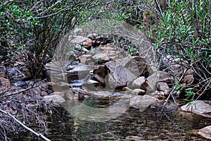 Is Fanebas trekking in Assemini, Sardinia, Italy