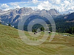Fanes range from Pralongia plateau, Dolomites
