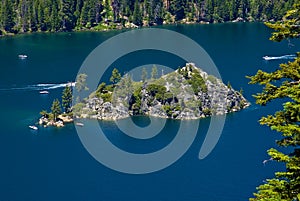 Fanette Island in Lake Tahoe